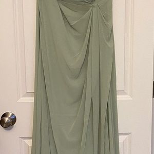 Sage green gown